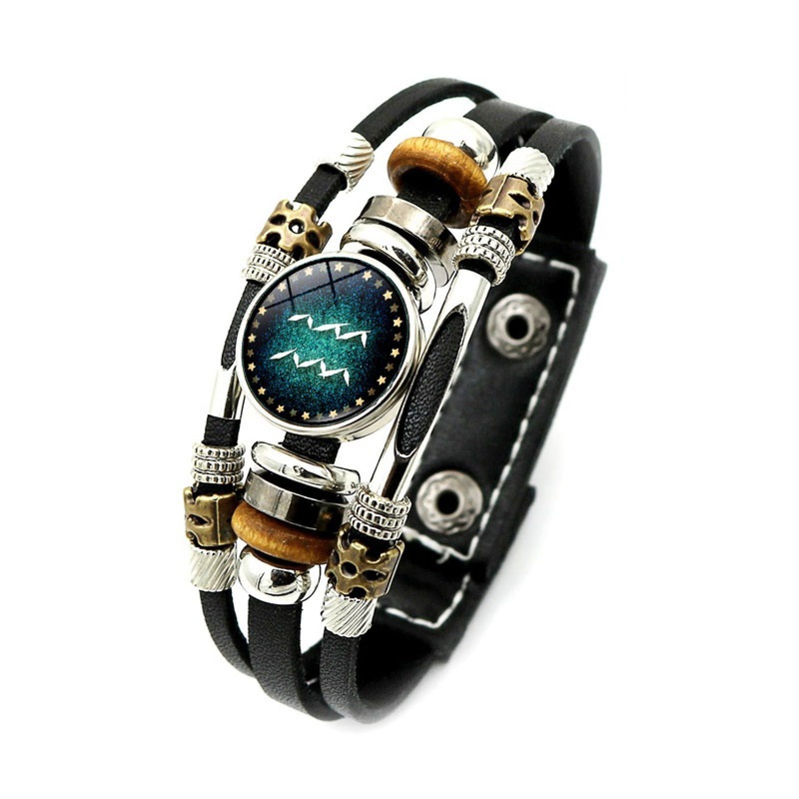 Bracciale Zodiacale per Uomo Donna, Braccialetto Luminoso con