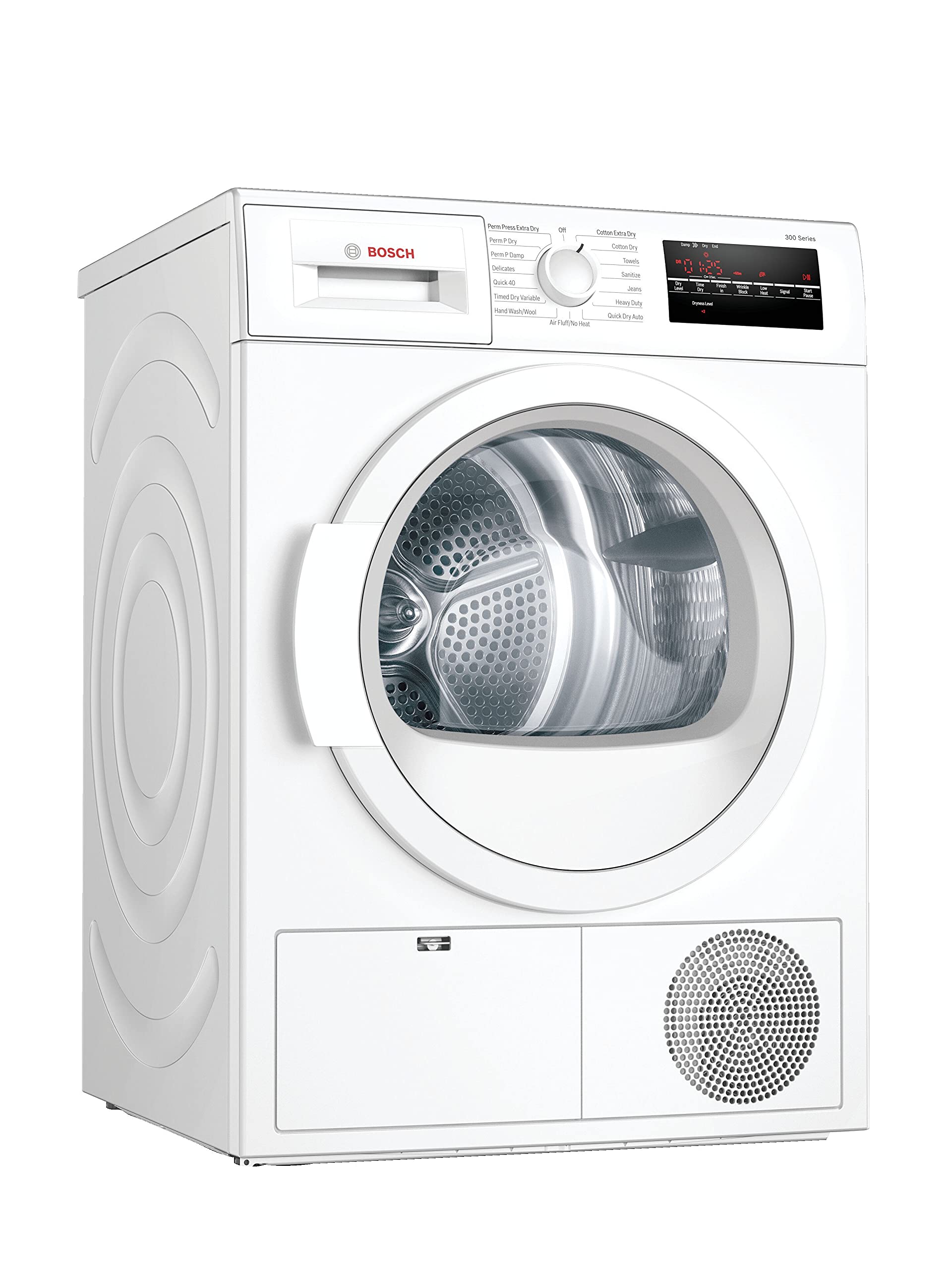 Bosch WTG86403UC 300 Series 24 Inch Smart Electric Dryer with 4 cu. ft