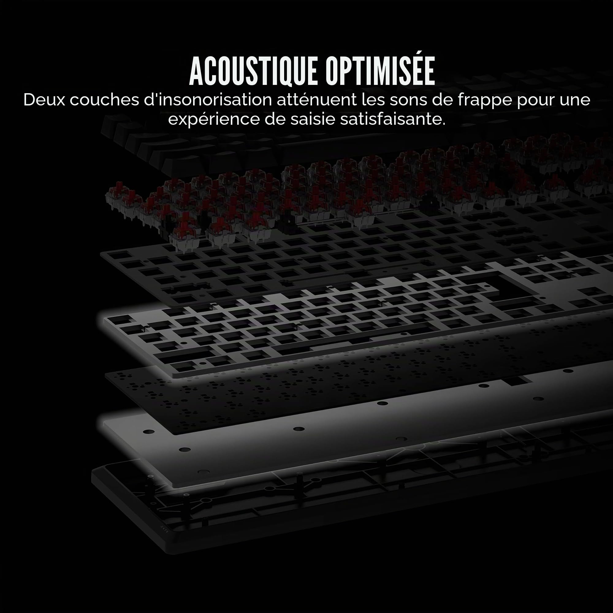 Corsair K70 Core RGB Clavier de Jeu Mécanique Filaire avec Palmrest - Pre-Lubed MLX Red Linear Switch, SOCD, ABS Painted Keys, Sound, Media Control Dial, QWERTY UK -