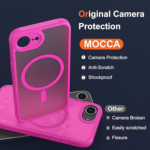 Vista 1400 de MOCCA - Funda magnética resistente para iPhone 11 de 6.1 pulgadas, compatible con MagSafe, protector de pantalla de vidrio + protector de lente
