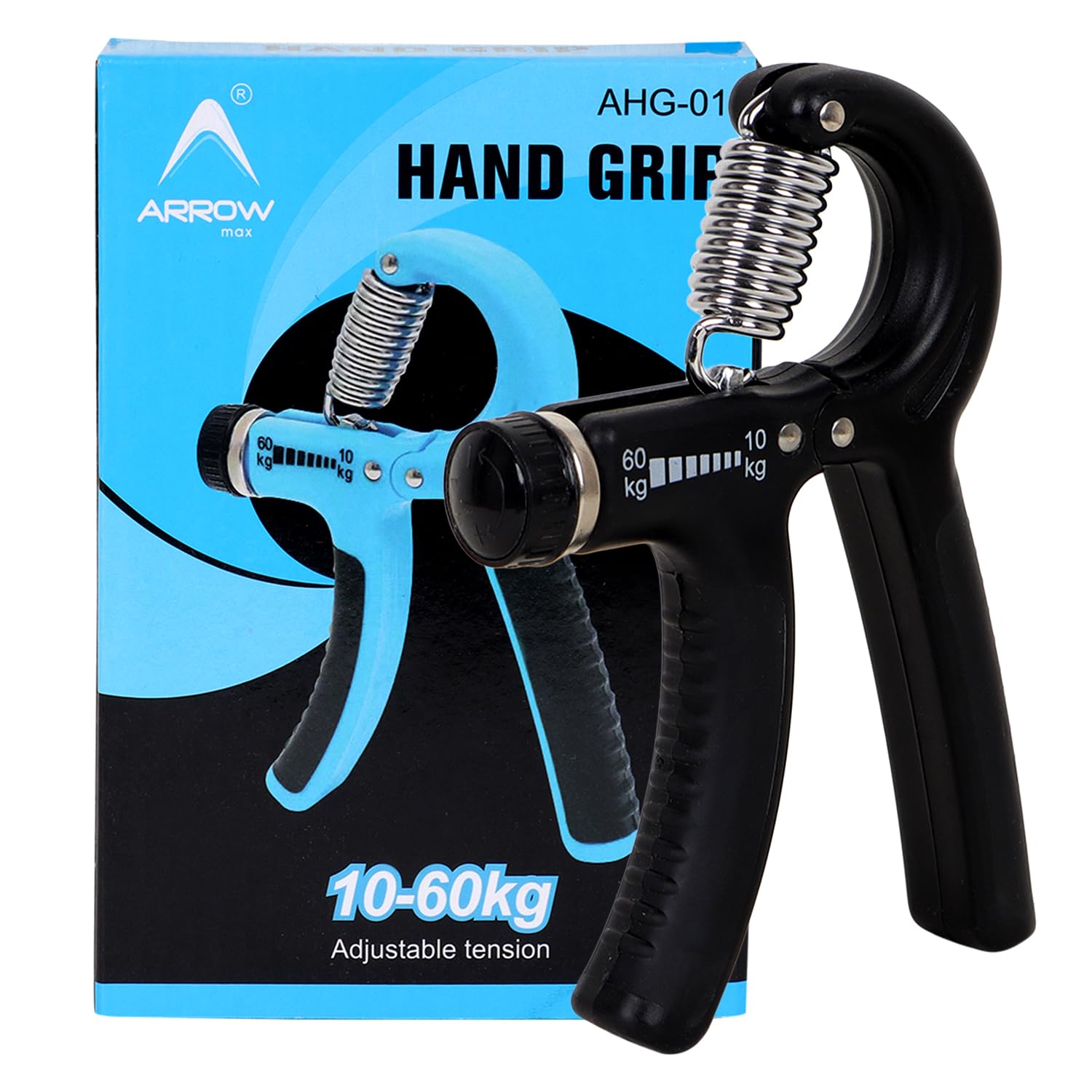 Arrowmax Adjustable Hand Grip Strengthener, Hand Gripper for Men & Women for Gym Workout Hand Exercise Equipment to Use in Home for Forearm Exercise Finger Exercise Power Gripper (BLACK) (B0CS9BS9K9) Amazon Price History, Amazon Price Tracker