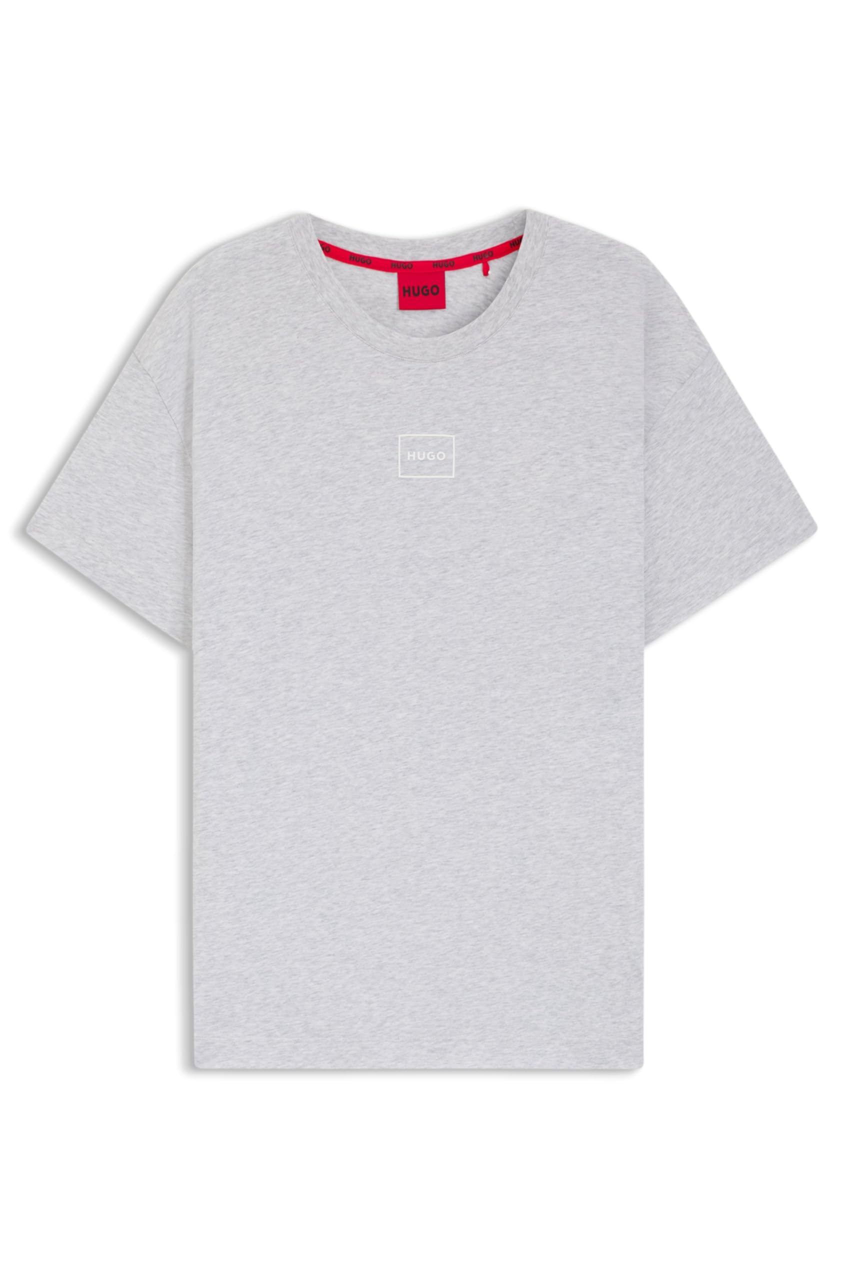 HUGO Herren Laze T-Shirt T-Shirt aus Stretch-Baumwolle mit Logo-Print
