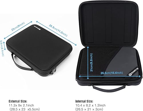 Miniatura 4 de Smatree Funda rígida para iPad de 10 a 11 pulgadas para iPad Pro 2022 de 11 pulgadas, iPad Air 2022 de 10.9 pulgadas, bolsa de hombro para tableta y