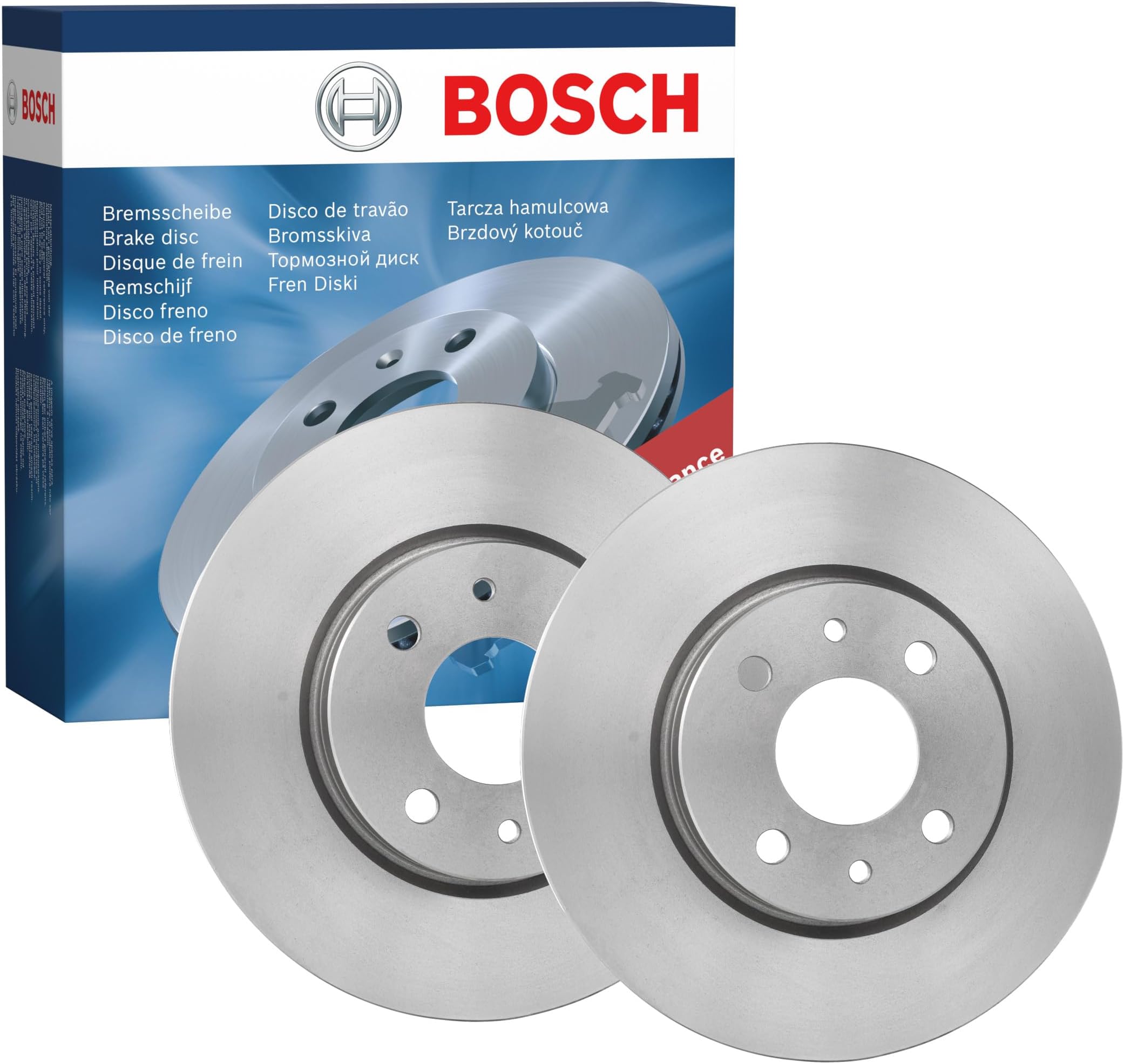 Bosch BD1409 remschijven - vooras - ECE-R90 certificering - twee remschijven per set : BOSCH