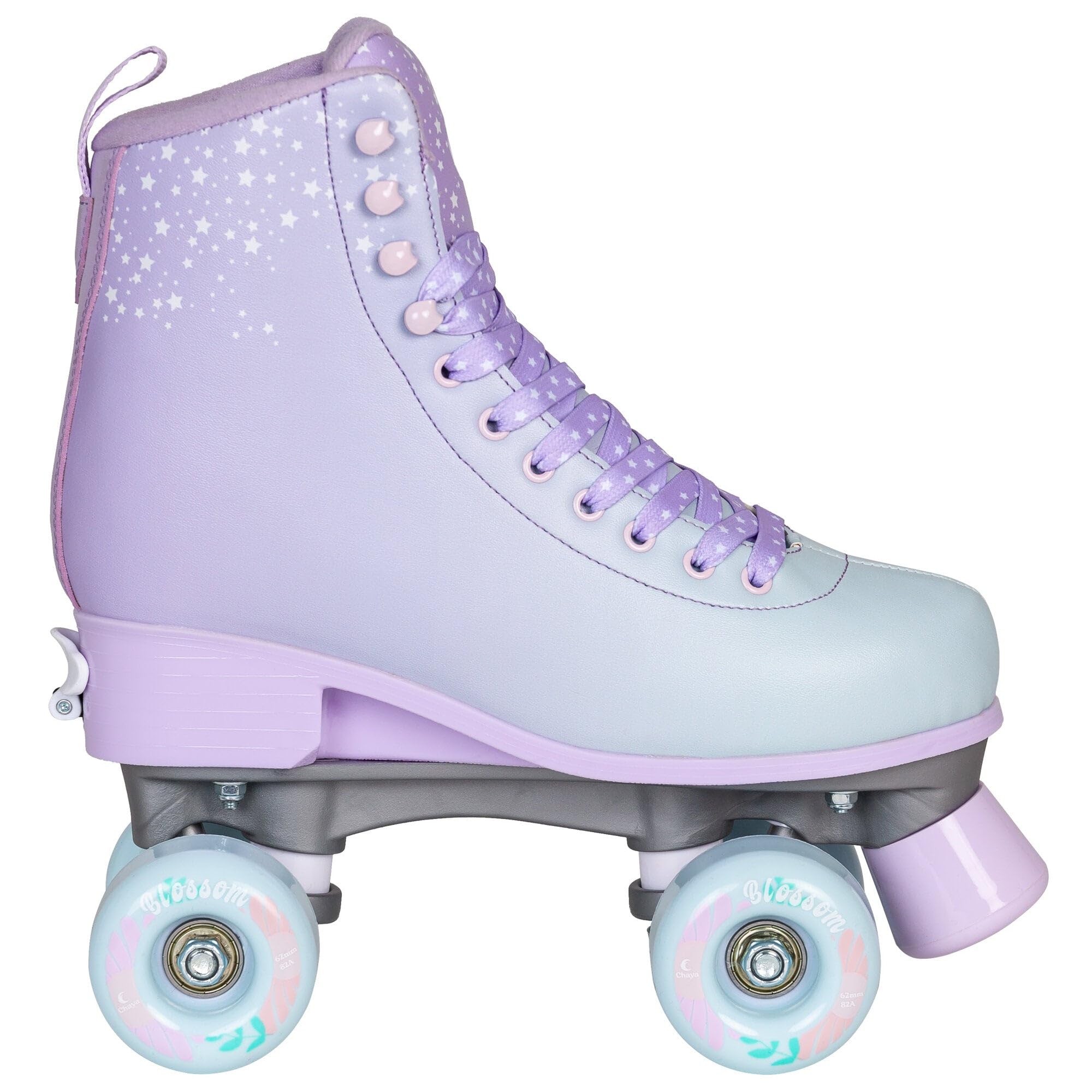 Chaya Roller Skates Bliss Star, größenverstellbar, für Kinder, 59mm/78A Rollen, ABEC 7 Kugellager
