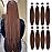 Liang Dian Pre Stretched Braiding Hair Ombre 30 Inch 8 Packs Synthetic Crochet Braids Hot Water Setting Professional Soft Yaki Texture Synthetic Hair Extensions(30 Inch 30)