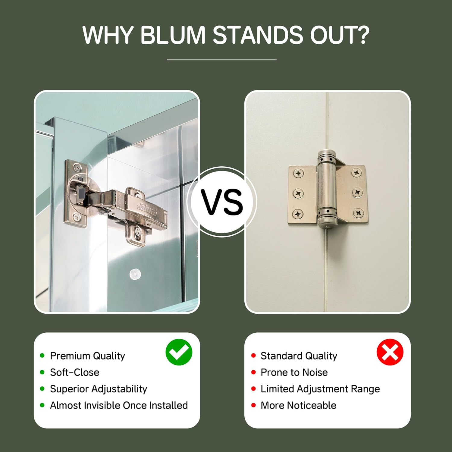 24"x30" Modern Medicine Cabinet with Blum Soft-Close Hinge, Surface or Recessed Bathroom Medicine Cabinet with Adjustable Shelves, Aluminum Alloy Frame with Mirror Side Panels, Reverse Installation