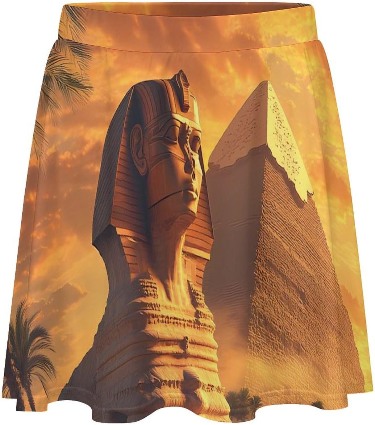 Great Sphinx And Pyramids of Giza Ancient Egypt Women Tennis Skirt Print Golf Skirts Mini Casual Workout Skorts