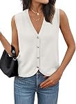 LILLUSORY Womens Fall Fashion Sweaters Vest Tops Knit Sleeveless Button Down V Neck Casual Clothes Trendy Outfits 2025