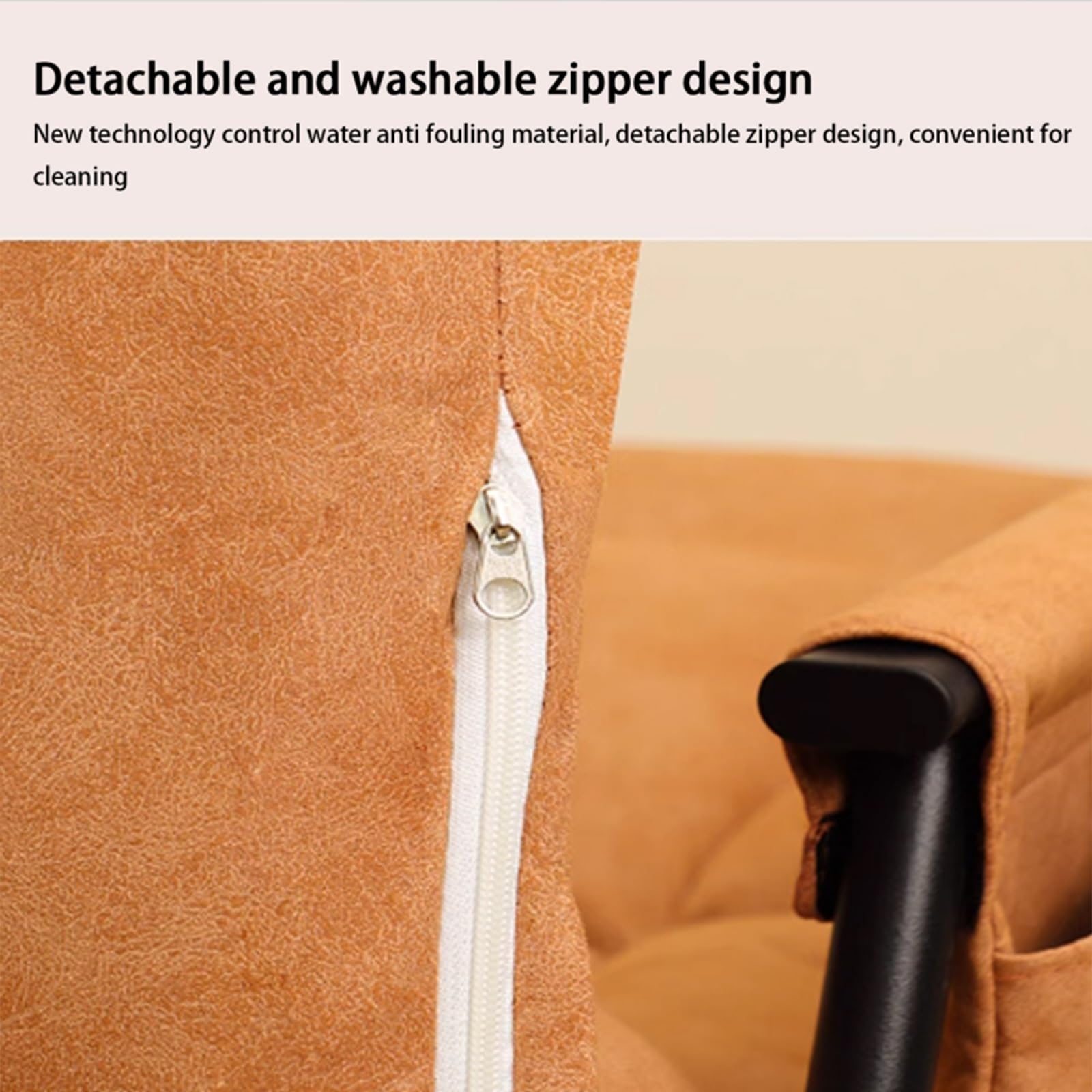 Generisch Gemütlicher, dunkelgrauer Schaukelstuhl – Belastbarkeit bis 136 kg, gepolstertes Kissen, ideal für Schlaf- und Wohnzimmer, perfekt zum Lesen und Entspannen für Zuhause und Büro