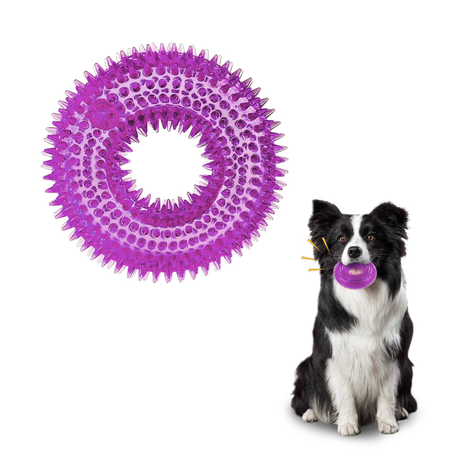 Jouet couineur pour chien Andiker en matériau TPR durable pour l'interactivité