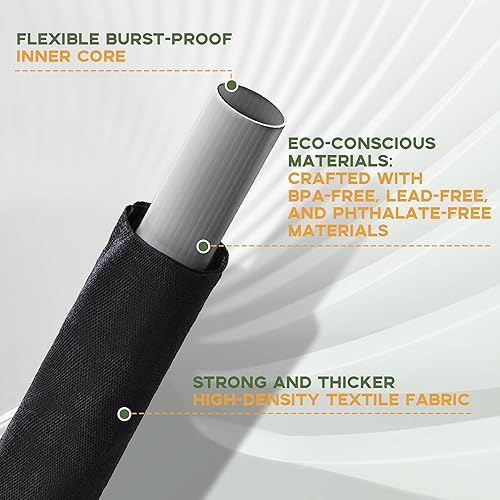 Miniatura 6 de Manguera de jardín, flexible y ligera, resistente a estallidos y aplastamientos, ideal para uso al aire libre en todas las estaciones, sin