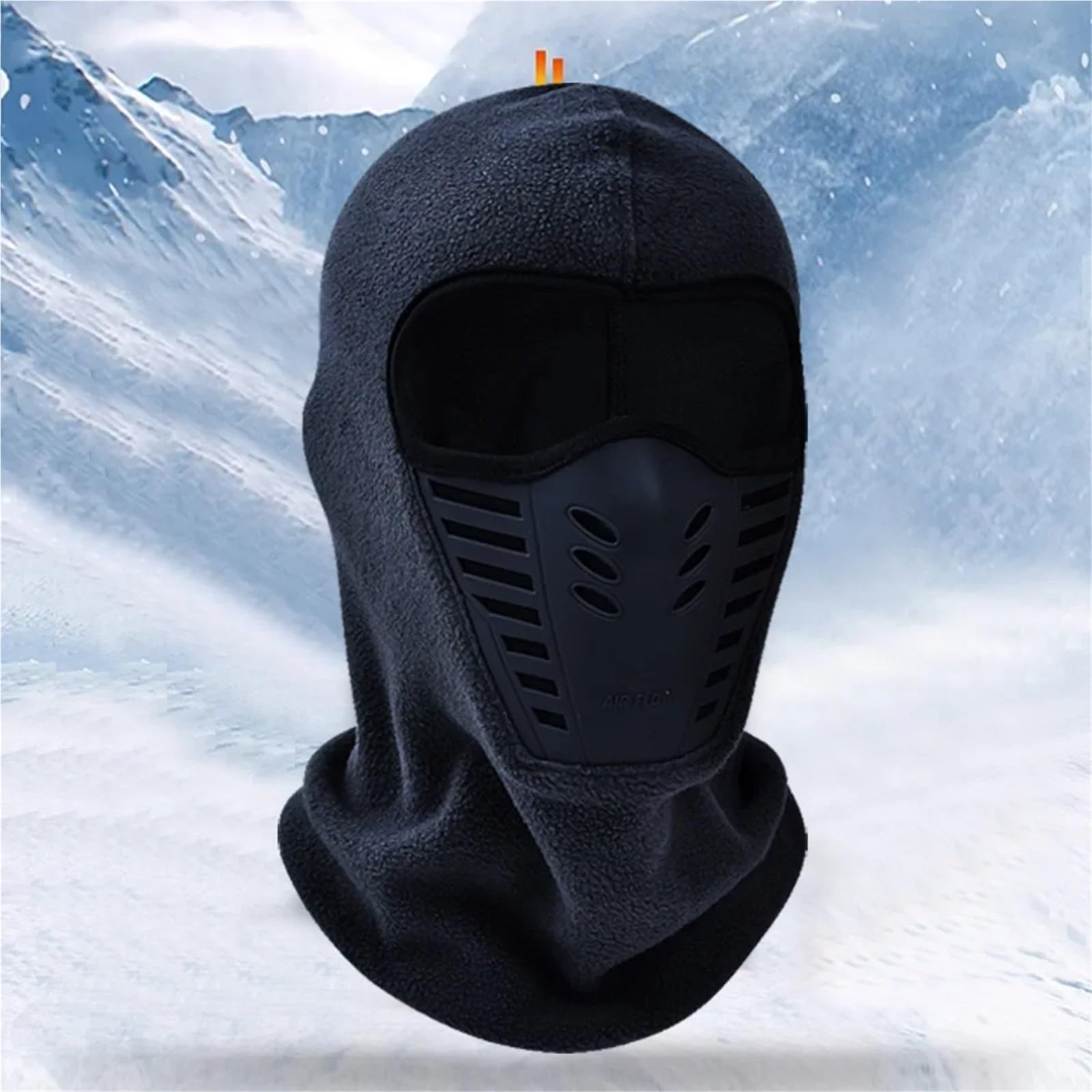 Casquette masquée for ski en plein air, écharpe polaire épaisse, Protection du visage, chapeau chaud coupe-vent, hiver Pour le Ski, le Snowboard
