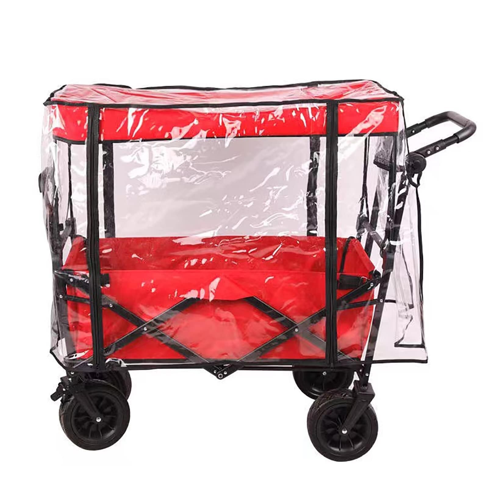 Regenschutz, Baldachin für Schiebe- und Ziehwagen, unverzichtbares Zubehör für Outdoor-Aktivitäten, Einkaufen und Garten, schützt Trolleywagen
