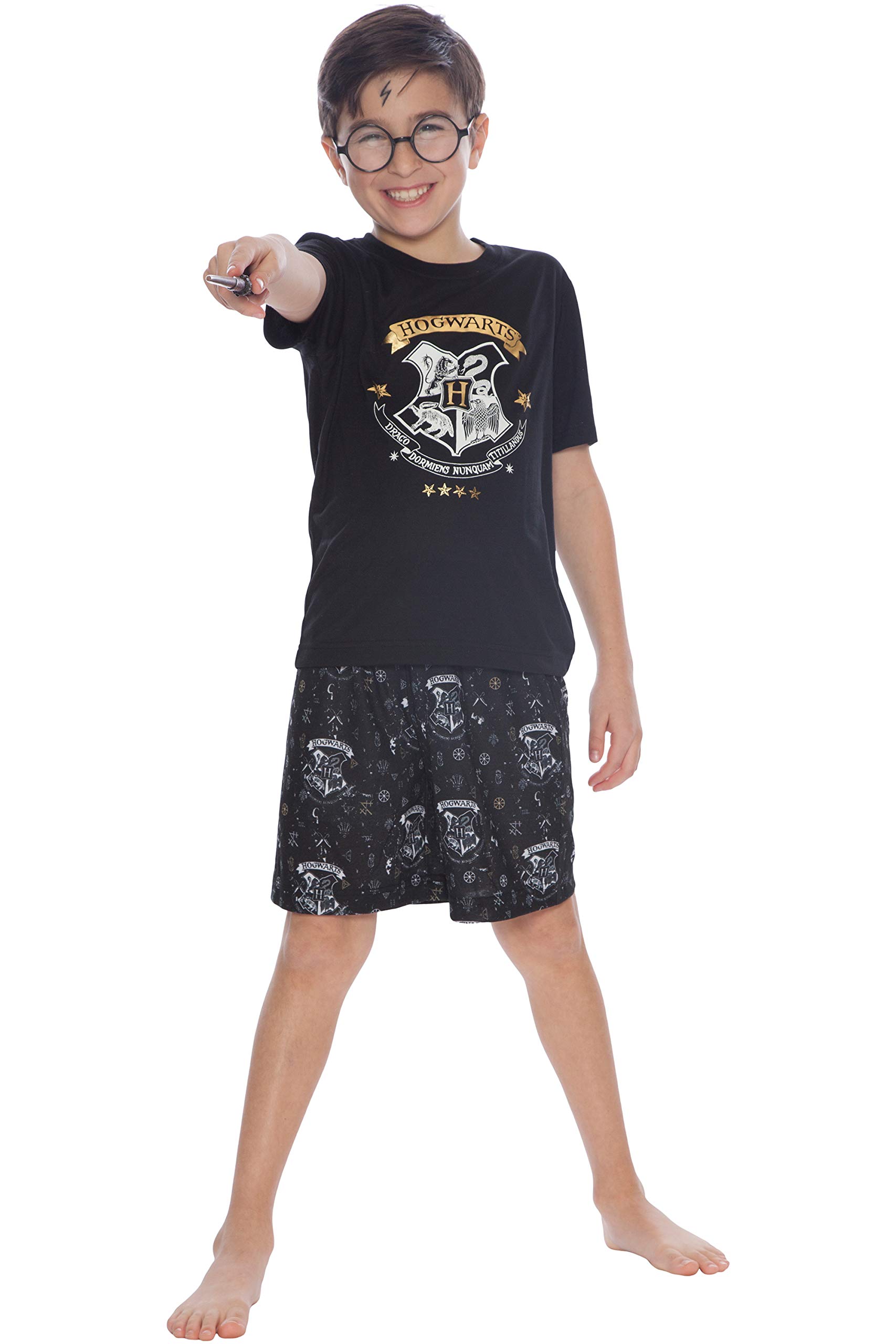 Harry Potter Jungen Hogwarts Wizard Crest Pajama Short Set Hogwarts Wizard Crest Pajama Short Set