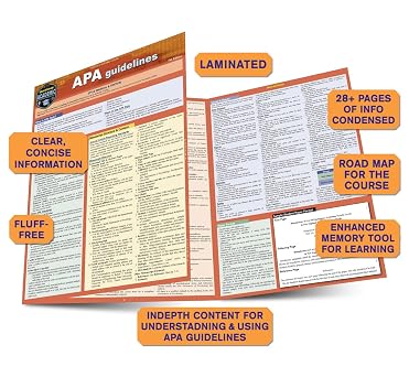 APA Guidelines - 7th Edition: a QuickStudy Laminated Reference Guide