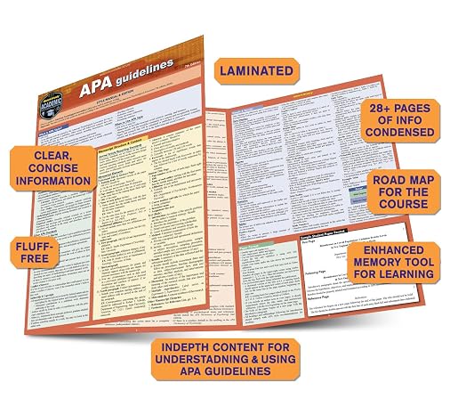 APA Guidelines - 7th Edition: a QuickStudy Laminated Reference Guide