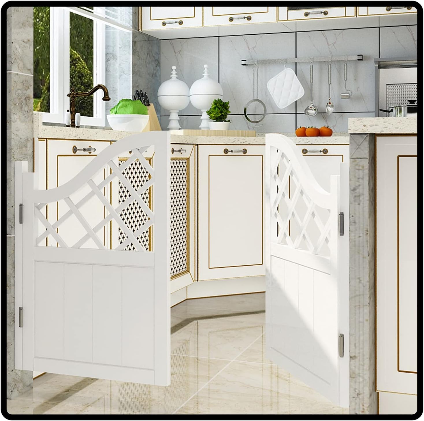 Porte A Battente Oscillanti In Legno Massello - Porte Cowboy Per Bar, Caffè E Divisori Interni | Personalizzabili - Foto 4