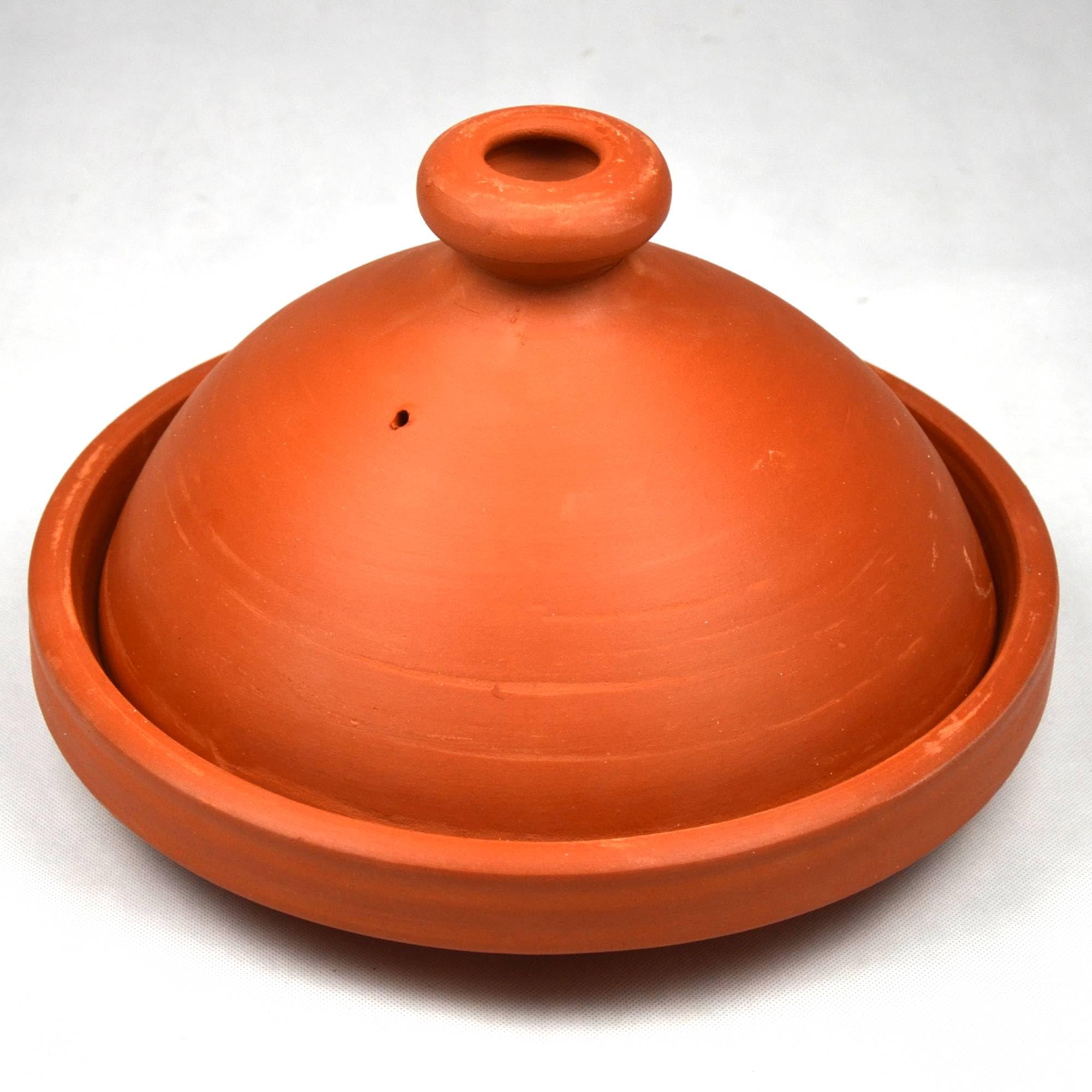 Tajine terre cuite émaillée décorée 27 cm