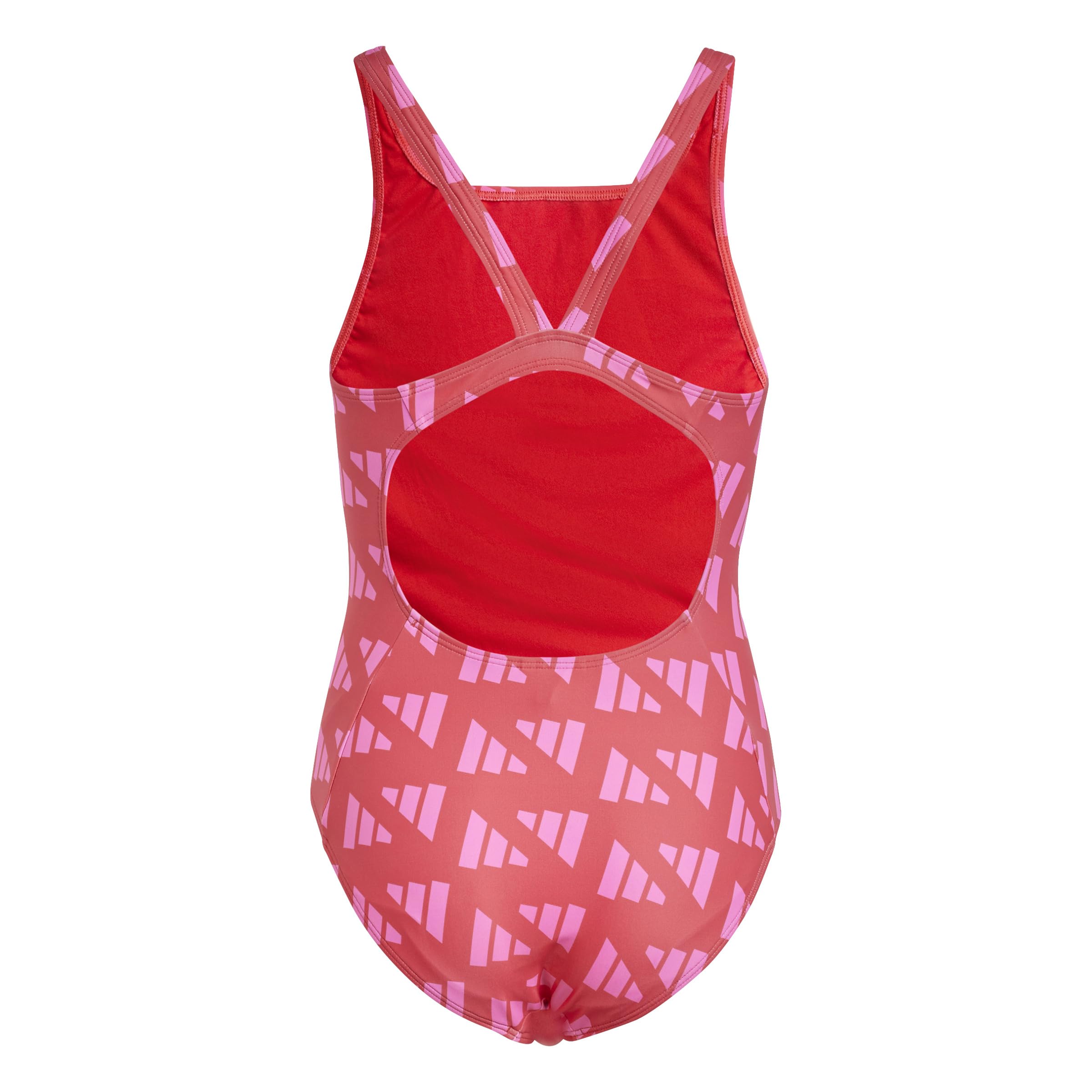 Adidas Mädchen Logo Graphic V-Back Swimsuit Kids Badeanzug (1er Pack)