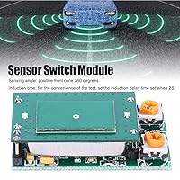 Vista 2 de HFS-DC06 Módulo de interruptor de sensor de radar de microondas, 5.8G DC 5V Smart Motion Sensor Switch Board, Home Control Pasillo Garaje, etc