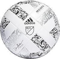 Vista 23 de adidas Unisex MLS Soccer Ball Blanco/Púrpura Burst/Glory Purple