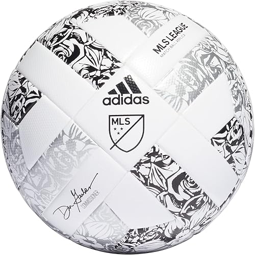Miniatura 22 de adidas Unisex MLS Soccer Ball Blanco/Púrpura Burst/Glory Purple,Verde/Azul Gloria/Azul Solar,Azul/Verde,Plata Metálico/Verde,blanco/negro/oro