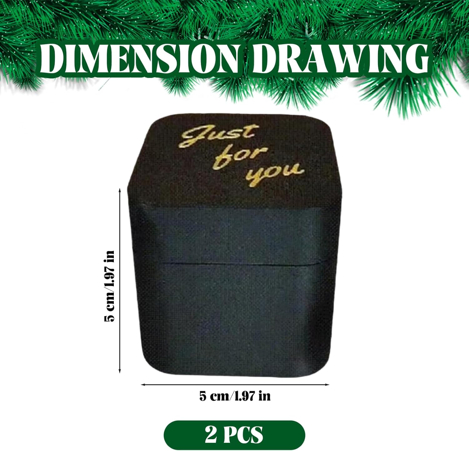2Pcs Middle Finger in a Box Funny Middle Finger with Just for You on Lid 2 Inch Prank Box for Christmas, Halloween, April Fool image 3