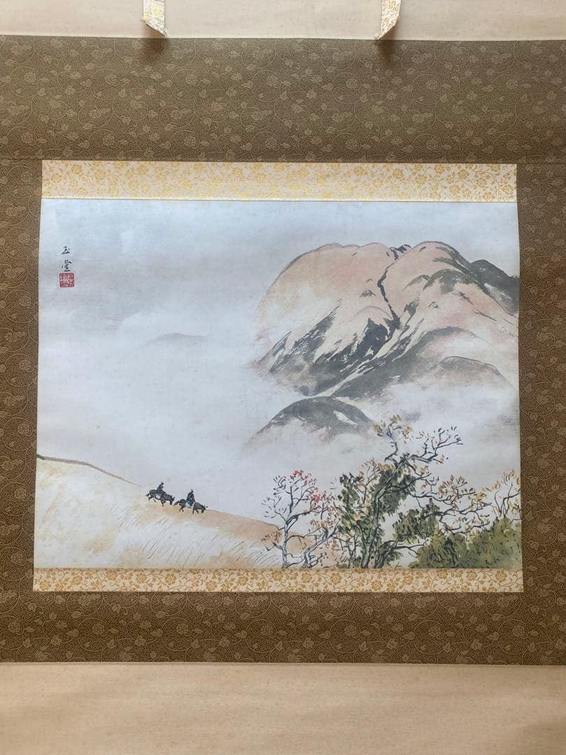 骨董品　日本絵　書法　掛軸　紙本　肉筆　茶掛 Amazon | 骨董品 日本絵 掛軸 紙本 肉筆 茶掛 | 掛け軸 | おもちゃ