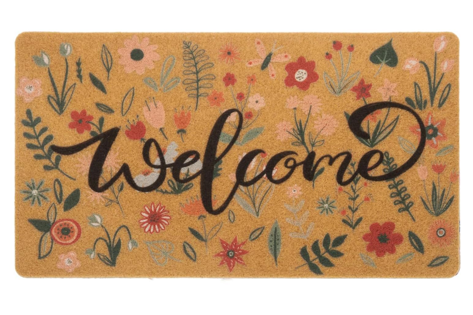 Paillasson en fibre de coco Hello Spring 43x73 cm pour entrée