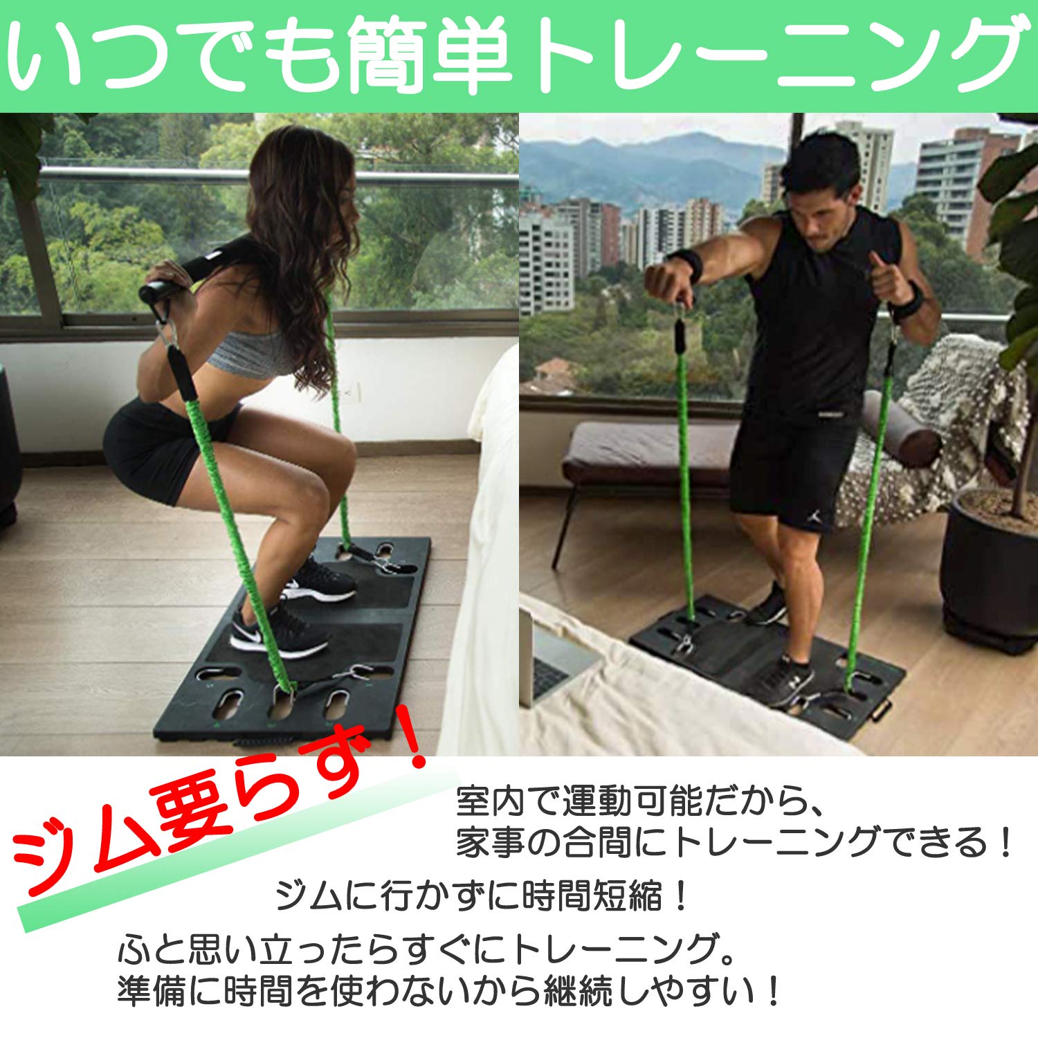 X/Reps 筋トレ ホームジム トレーニングチューブ Amazon | X/Reps 筋トレ home gym トレーニングチューブ器具 4本の