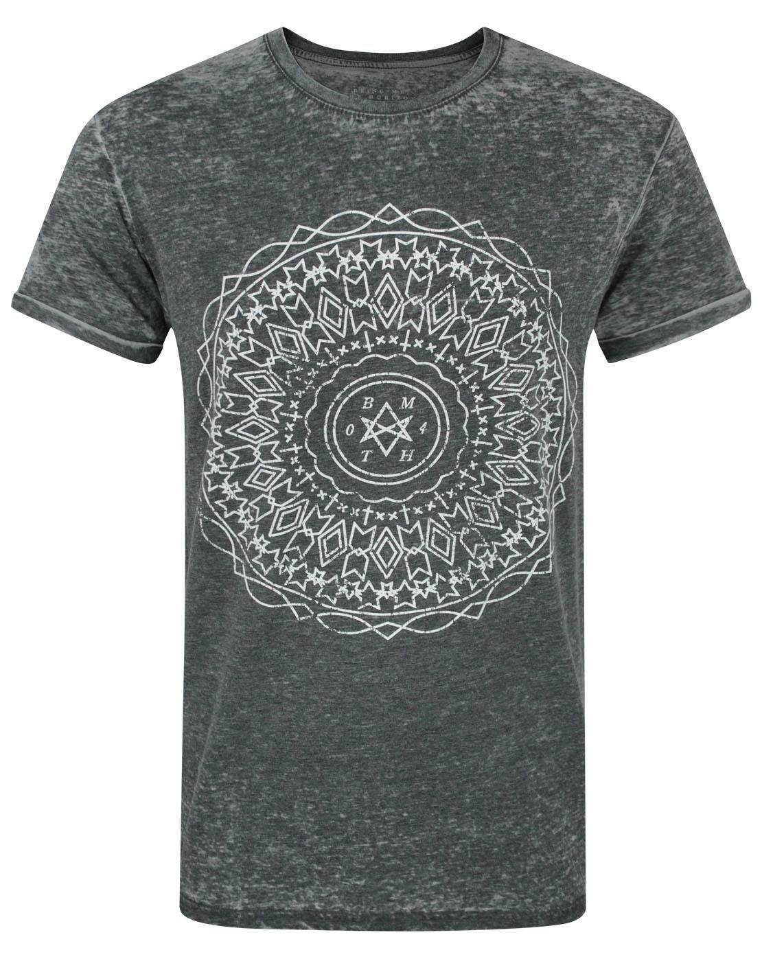 Bring Me The Horizon Kaleidoscope Burn Out Men's T-Shirt Charcoal