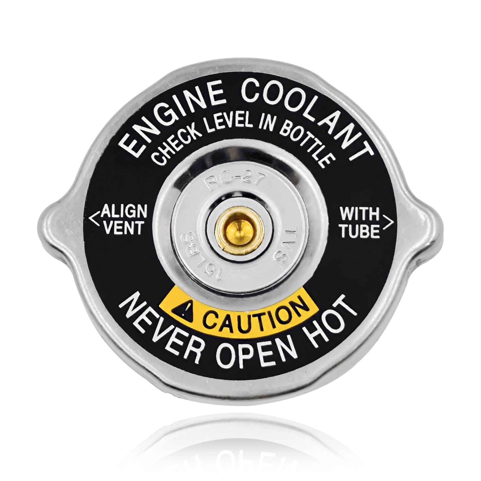 Radiator Cap Replacement Fit For 1985-2002 GM Chevy Buick GMC Pontiac Vehicles, Replace 10409635 RC27 Engine Radiator Tank Cap