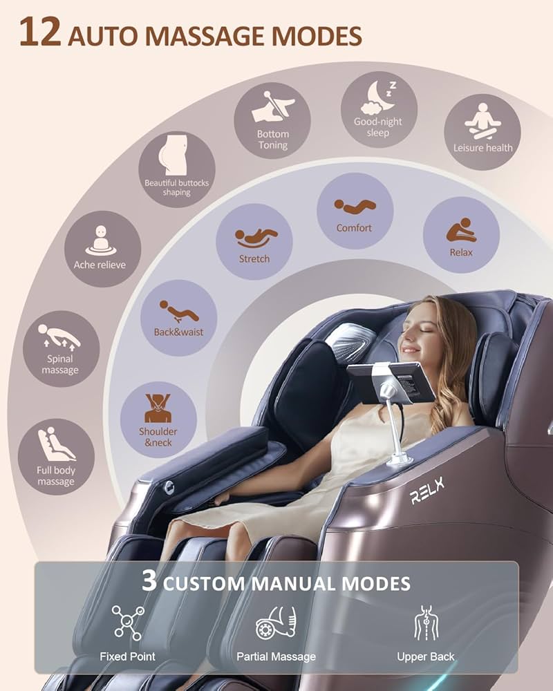 Amazon.com: RELX 2025 Massage Chair Full Body, 15 Modes Zero
