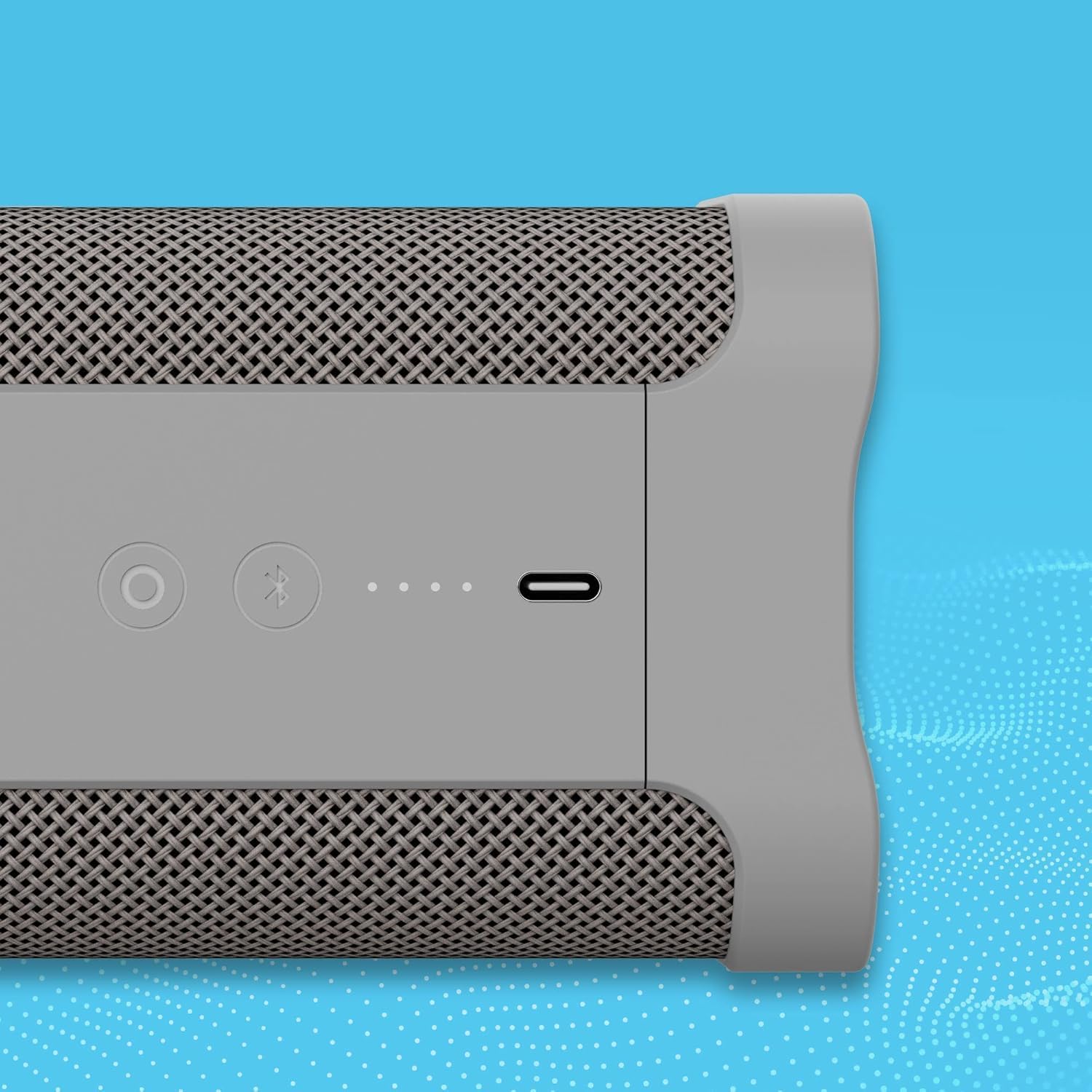 Lifeworks Skullcandy Terrain XL XT Wireless Bluetooth Speaker - IPX7 Waterproof Portable Speaker, 18 Hour Battery, Nylon Wrist Wrap, True Wireless Stereo (Gray)