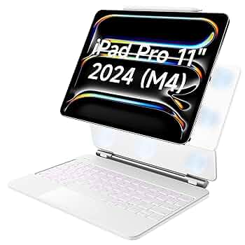 Amazon.com: HOU iPad Pro 11 Inch Case with Keyboard(M4,2024