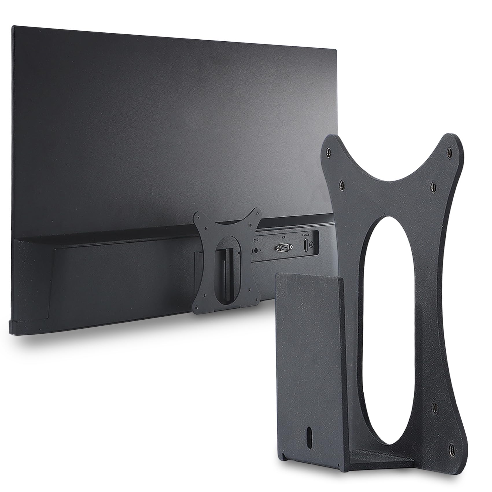 Yunquehe M24h VESA Adapter Compatible with HP Monitors(Fit M24h, M27h,527sh, 524sh )–75x75 to 100x100 Wall Mount Bracket