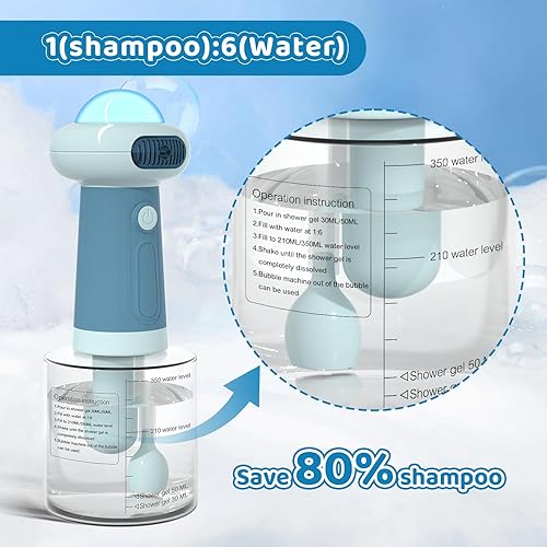 Miniatura 5 de Dispensador eléctrico de champú para perros, rociador de champú para gatos IPX7, suministros de baño para mascotas, dispensador automático de champú