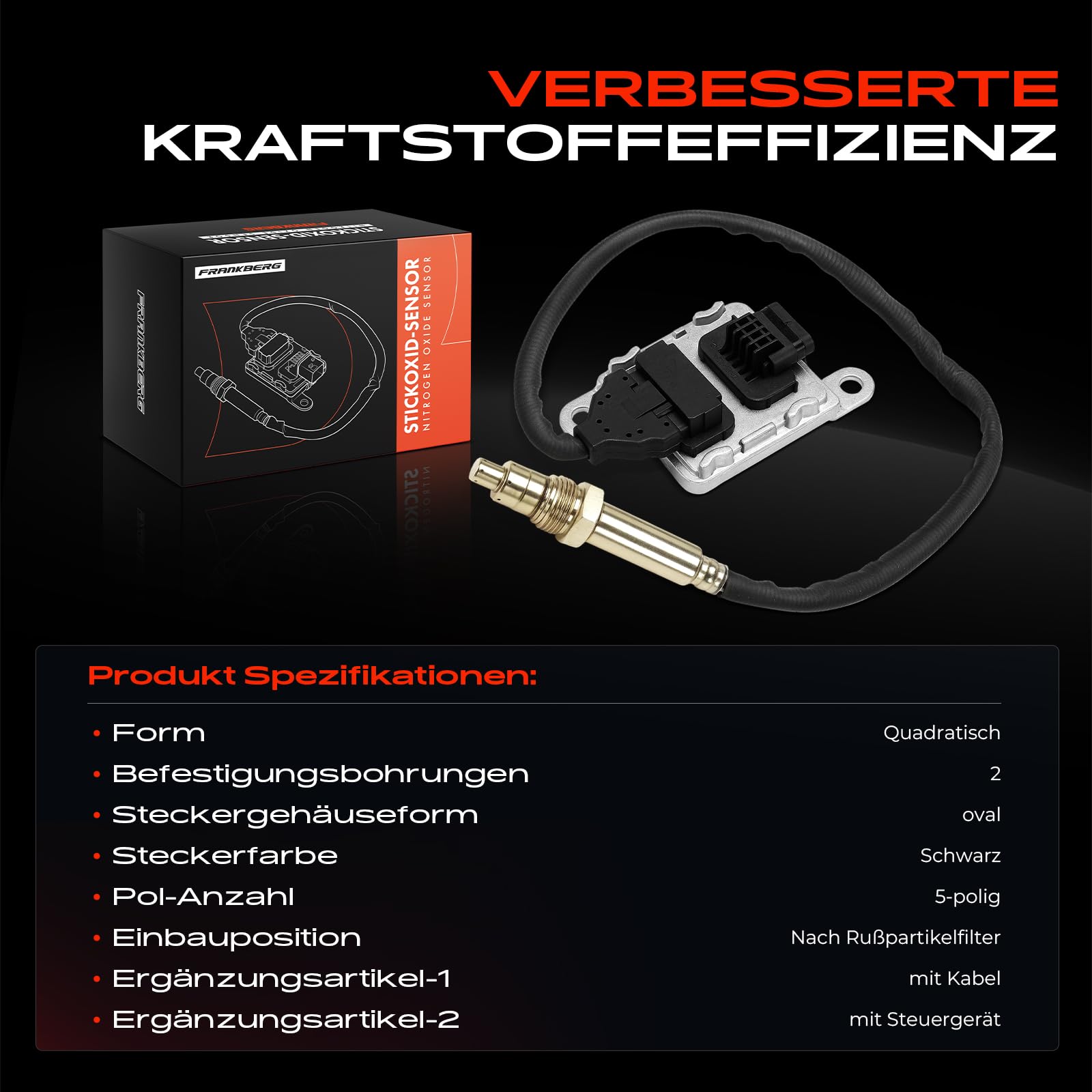 Frankberg Klopfsensor Kompatibel mit Spacetourer Bus V Traveller Bus V 5008 II M4 MC MJ MR 3008 SUV M4 MC MJ MR C5 Aircross A Replace# 9826410180,9817839480