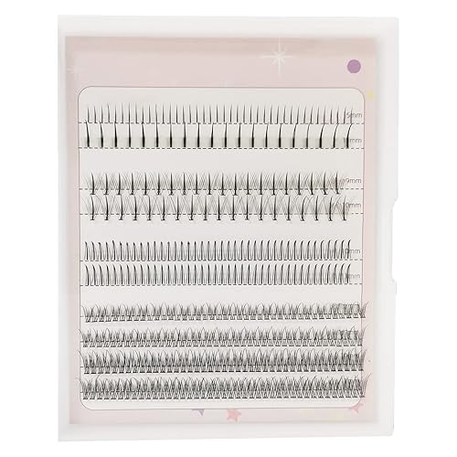 Miniatura 1 de DAGEDA Extensión de pestañas de volumen DIY 340 unidades pestañas individuales racimos naturales pestañas reutilizables pestañas individuales