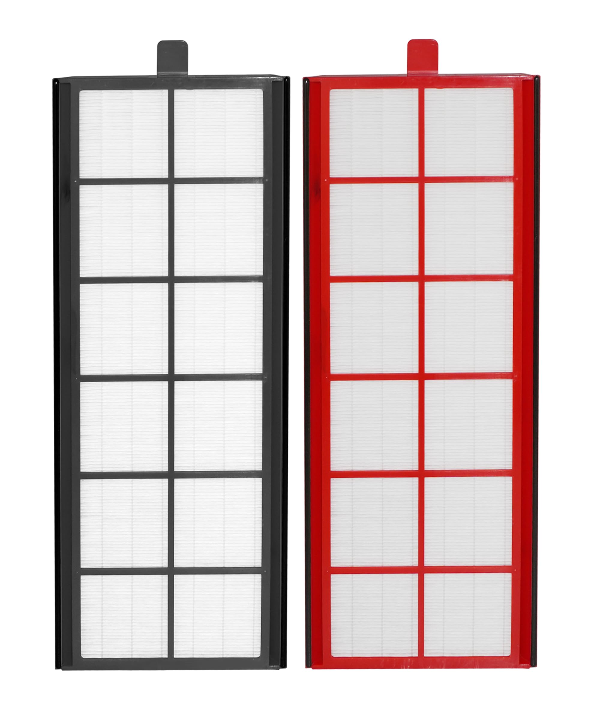 Facecool Air Filter Set Compatible with Zehnder ComfoAir 350/550/D350 Ventilation Unit - Air Filter G4 / F7-400100084, White/Red/Black (Pack of 2)