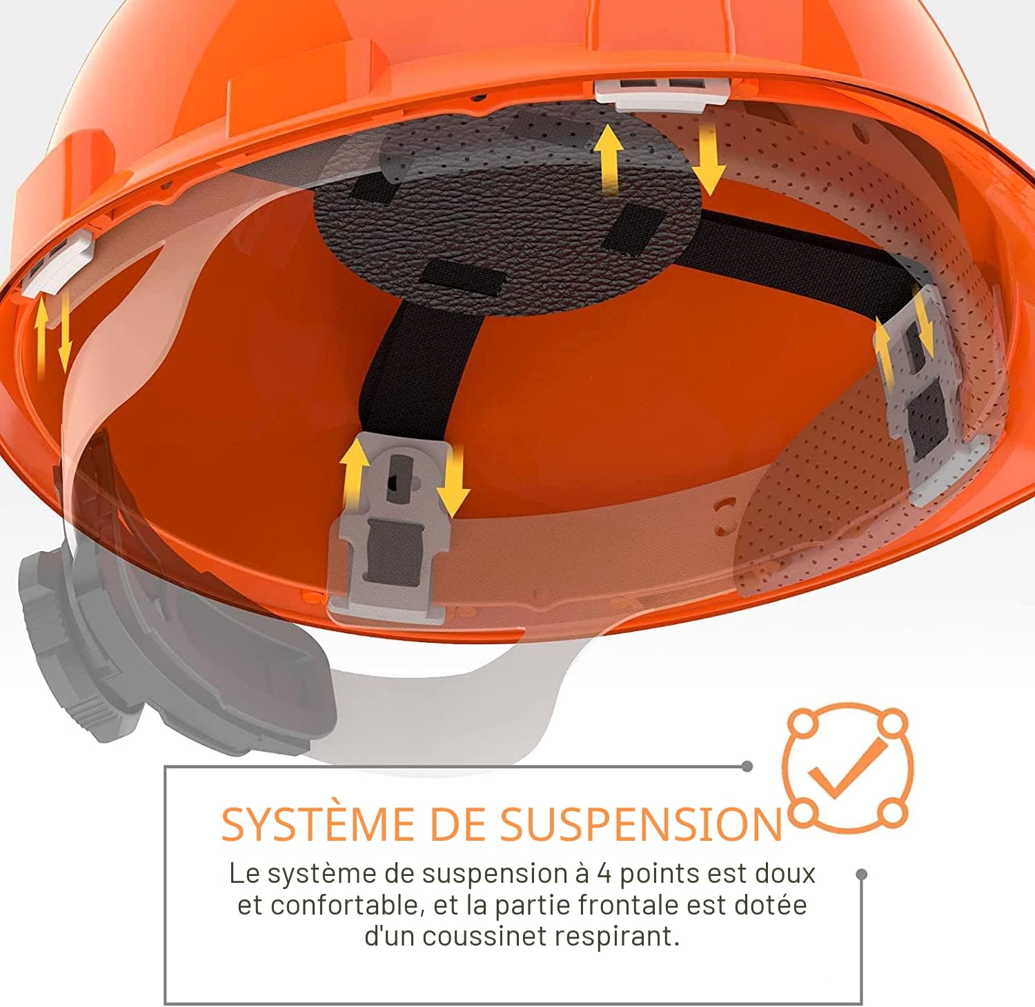 Casque de sécurité forestière industrielle - Système de protection auditive et faciale - Certifié CE EN397 - Casque professionnel forestier avec visière, cache-oreilles amovibles et visières CUKUGUARD