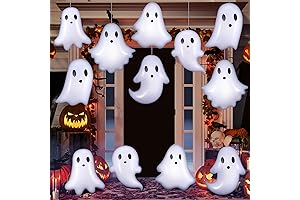 Halloween Inflatable Outdoor Decorations 12 Count 13.78 Inches PVC Ghost Yard Toy