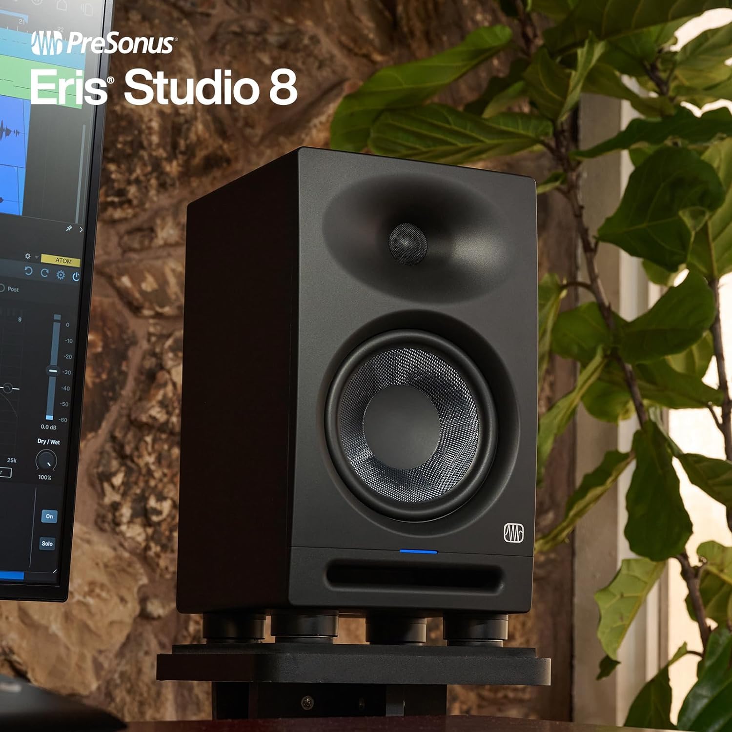 PreSonus Eris Studio 8 - Altavoces activos para monitor (8", 1 par, 2 cables jack keepdrum)