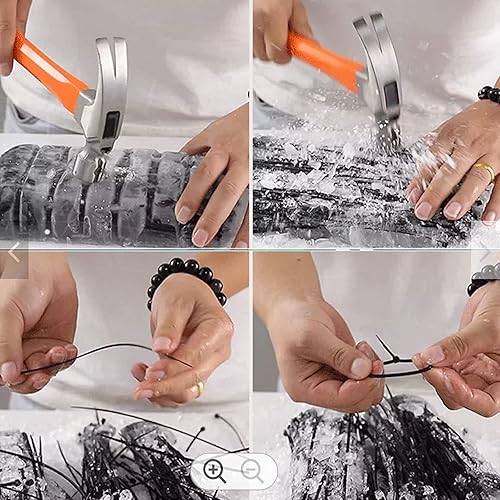 Miniatura 8 de Bridas grandes de 18 pulgadas negras extra largas bridas resistentes al aire libre 120 libras de plástico de nailon grueso Zipties 65pcs