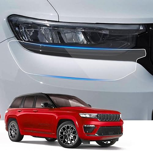 Película de protección de faros delanteros de automóvil para Jeep Grand Cherokee 2022 2023 2024 2025 Accesorios para automóviles Lucency vinilo