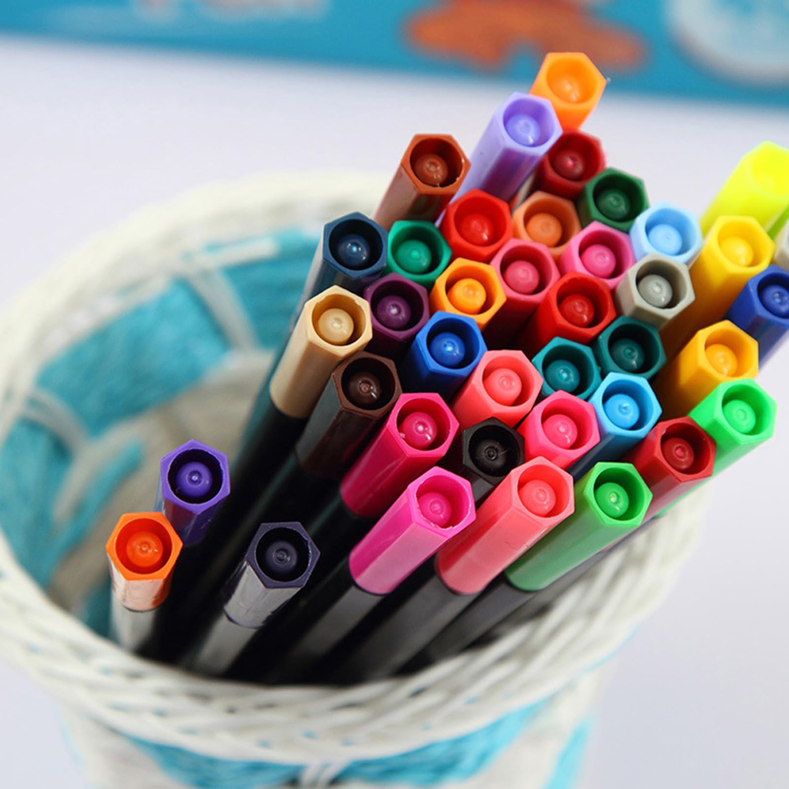 Aquarell-Pinselstifte für Künstler, 48 Farben, verschiedene Farbtöne, sechseckiger Schaft, nasse Pinselspitze, großer Wasserausstoß, Schubladen-Aufbewahrungsbox, tragbar, (100 Farben)