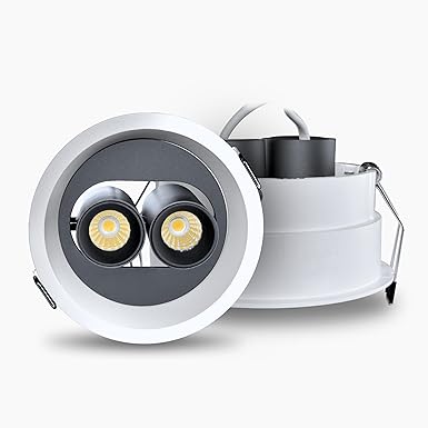 Smartway? - Imagine 10 Watt Recessed COB Downlight (outer- white, inner- grey), Natural White