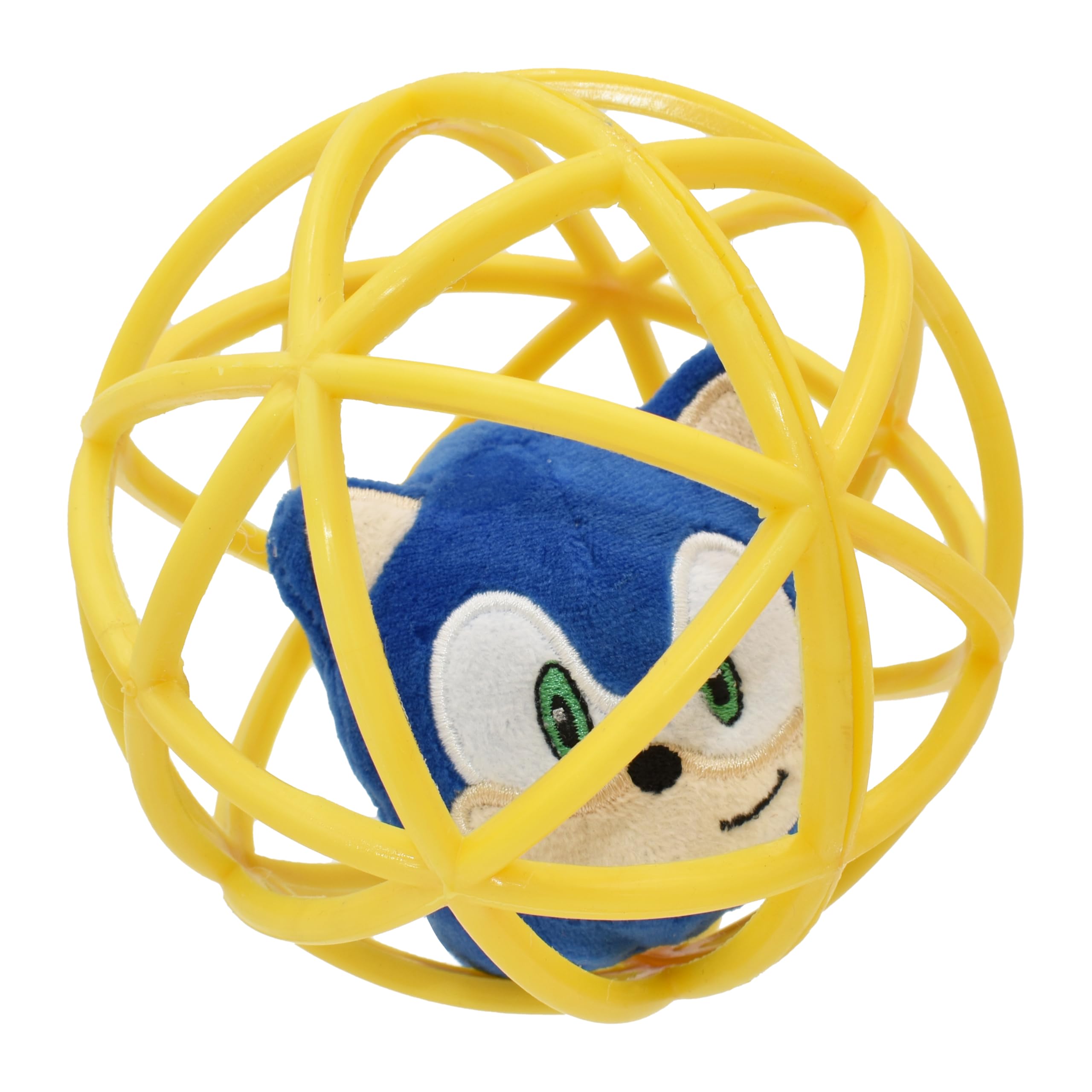 multipet Sonic Cage Ball with Bell Cat Toy
