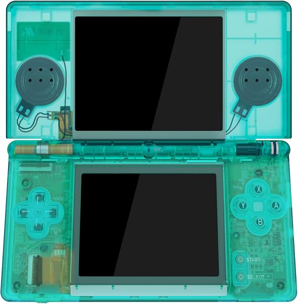 eXtremeRate ds liteに対応用組み立て式カスタム交換シェルクリア素材、交換ボタンも付き、ニンテンドーdsライトに対応用スクリーンレンズ【クリアグリーン】 - 4